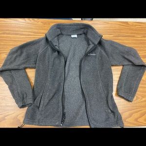 💜Gray Fleece Columbia Jacket